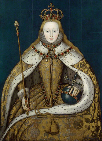 Queen Elizabeth I at her coronation